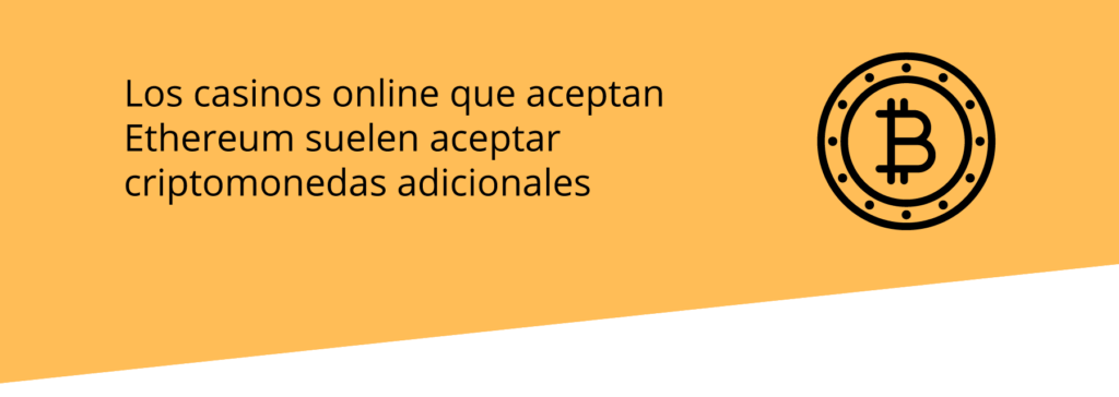 Los criptocasinos suelen aceptar múltiples criptomonedas