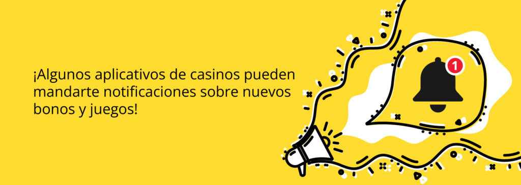 algunas aplicaciones de casinos reciben notificaciones de bonos