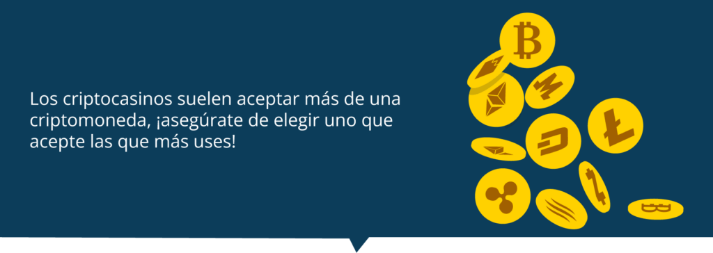 criptomonedas aceptados en casinos