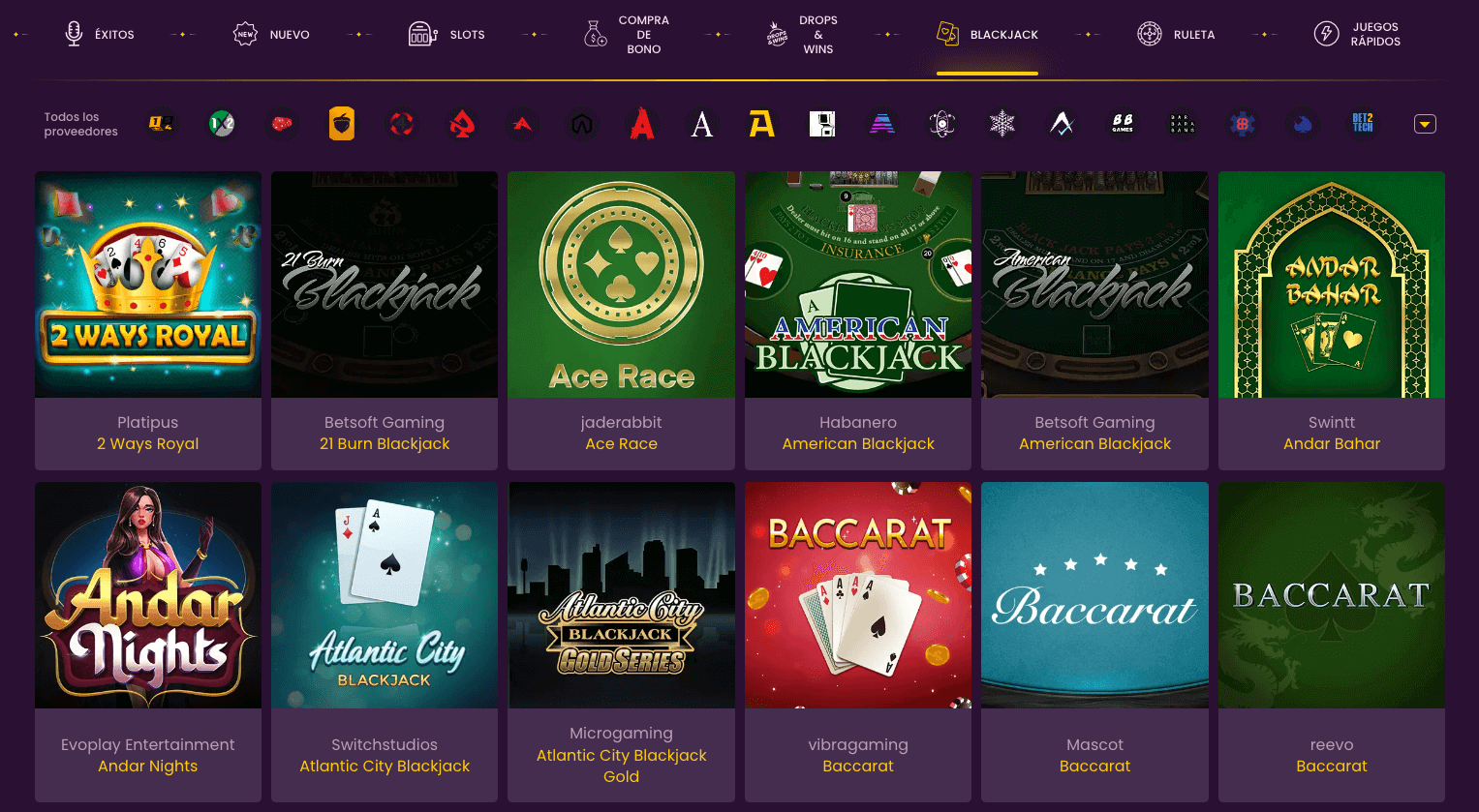 Blackjack Bizzo Casino Chile