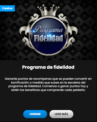Programa de fidelidad Betiton casino Chile