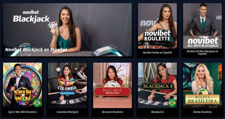 Casino en vivo Novibet