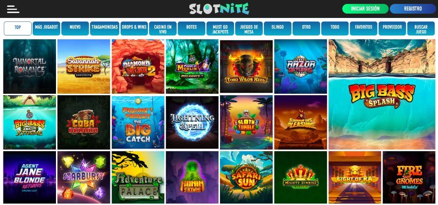 Catálogo de juegos slotnite casino chile