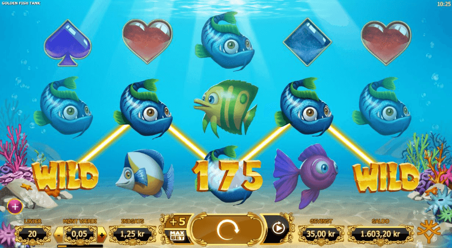 Tragamonedas 3D Golden Fish Tankster Island Yggdrasil